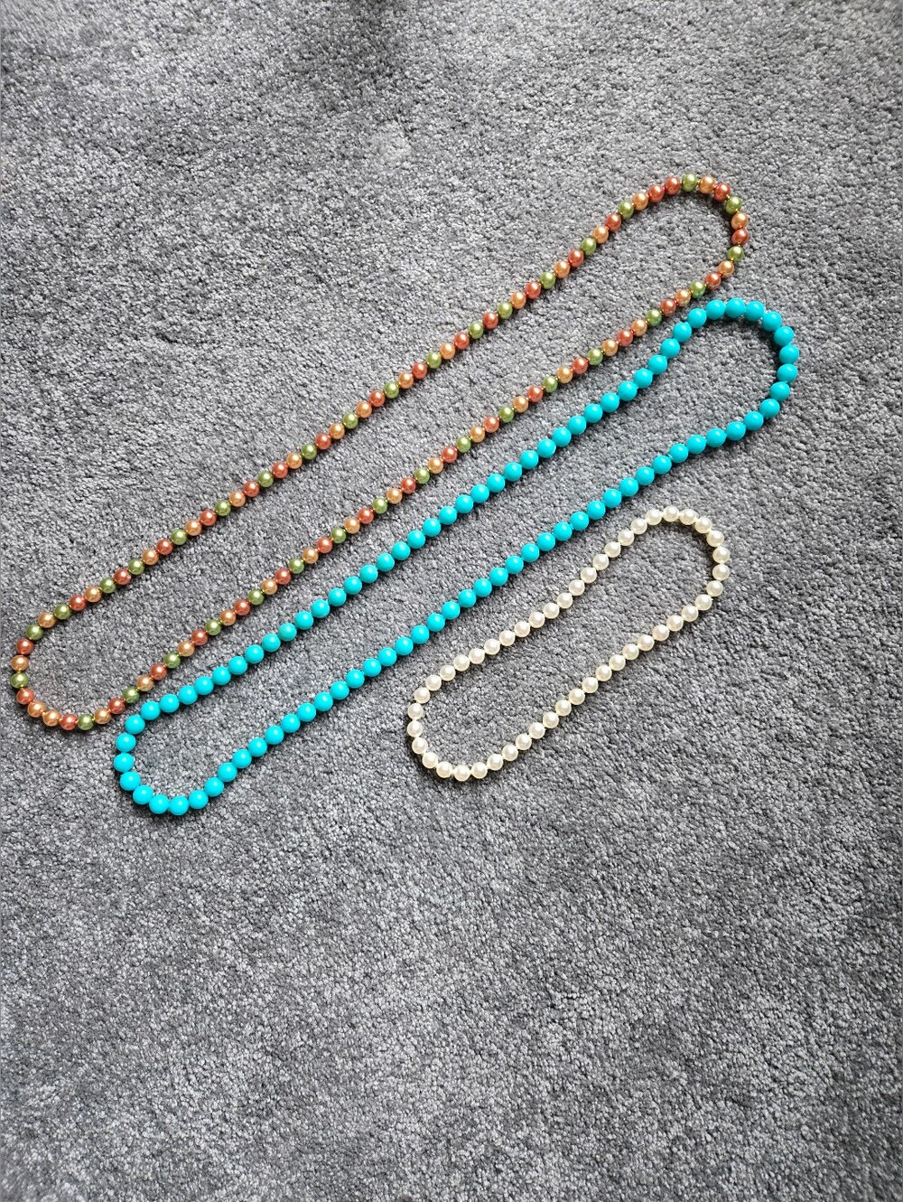 Vintage 1960's Pop Beads. 3 Separate Necklaces.